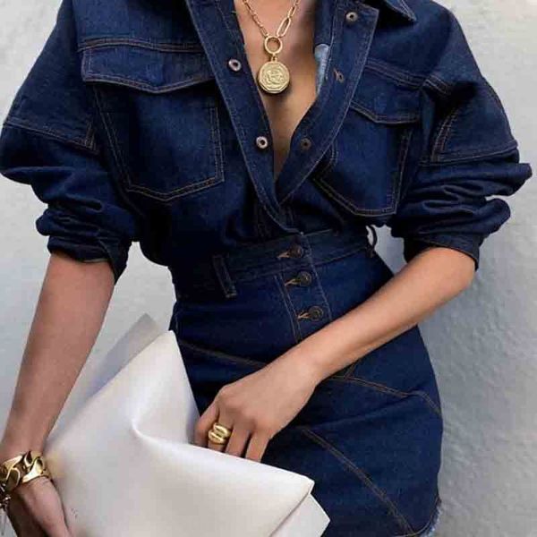 2020 autumn new fashion lapel pocket design shirt + high waist coat single-breasted hip skirt set zel81, Gray
2020 autumn new fashion lapel pocket design shirt + high waist coat single-breasted hip skirt set zel81, Gray