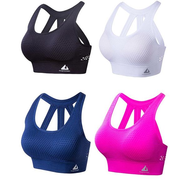 women sports bra high impact for fitness yoga running pad cropped sportswear tank yoga sports push up bra women, White;black
women sports bra high impact for fitness yoga running pad cropped sportswear tank yoga sports push up bra women, White;black