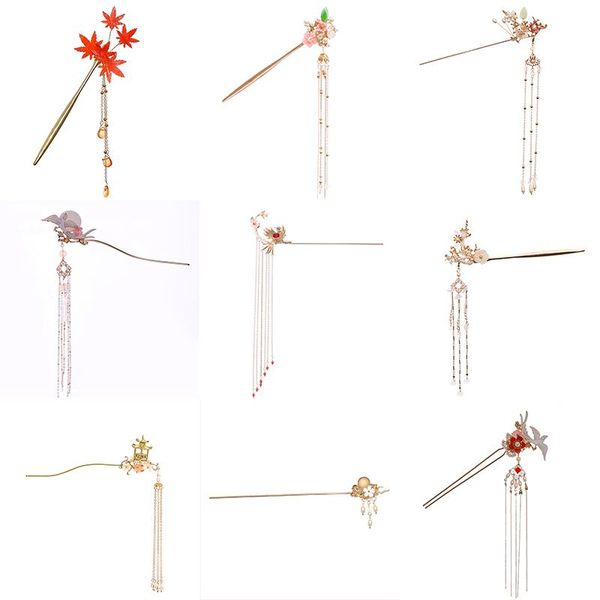 flower hair forks retro style long tassel hairpins clip hair stick pearl bead step shake chinese wedding bride, Golden;silver
flower hair forks retro style long tassel hairpins clip hair stick pearl bead step shake chinese wedding bride, Golden;silver