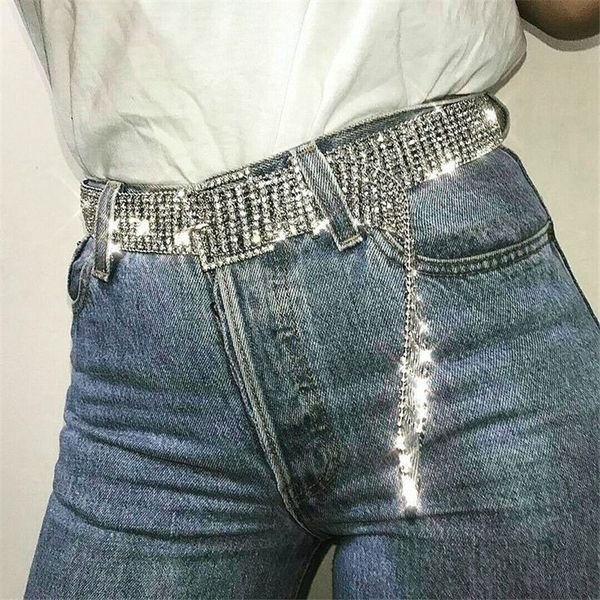 gold silver glitter crystal rhinestone belts adjustable metal buckle long waistbands women party club waist chain belt y200424, Black;brown
gold silver glitter crystal rhinestone belts adjustable metal buckle long waistbands women party club waist chain belt y200424, Black;brown