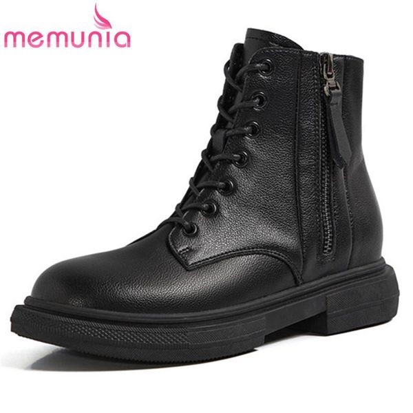 boots memunia 2021 est autumn winter ankle women genuine leather shoes round toe zip simple casual ladies black
boots memunia 2021 est autumn winter ankle women genuine leather shoes round toe zip simple casual ladies black