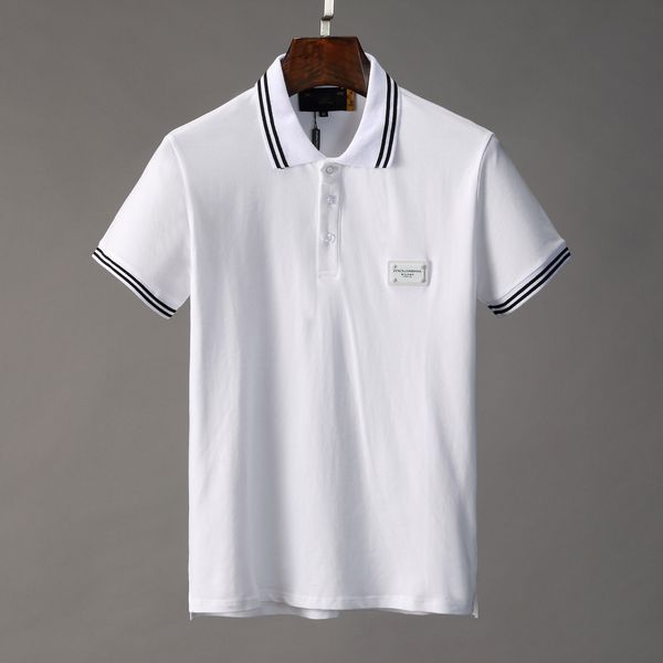 men's polo bar street fashion short sleeve polo slim fashion short sleeve cotton male personality, White;black
men's polo bar street fashion short sleeve polo slim fashion short sleeve cotton male personality, White;black