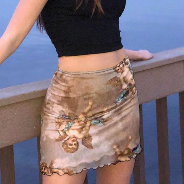 harajuku angel print kawaii summer skirt mesh patchwork double layer cute skirts women elastic high waist pencil skirt new, Black
harajuku angel print kawaii summer skirt mesh patchwork double layer cute skirts women elastic high waist pencil skirt new, Black