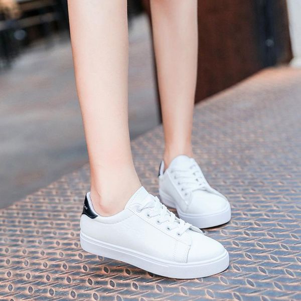 solid white fashion leather sneakers women shoes woman casual shoes female loafers lace up vulcanized flat ladies flats, Black
solid white fashion leather sneakers women shoes woman casual shoes female loafers lace up vulcanized flat ladies flats, Black