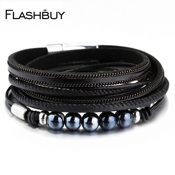 flashbuy fashion multiple layers charm bangles for men woman fashion vintage leather femme party jewelry wholesale bracelets, Black
flashbuy fashion multiple layers charm bangles for men woman fashion vintage leather femme party jewelry wholesale bracelets, Black
