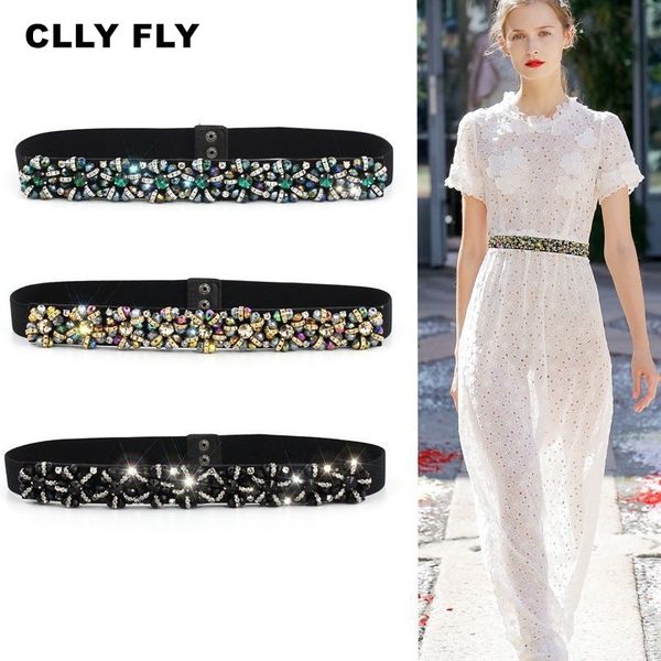 female luxury rhinestone elastic waistband full crystal gem black belts for women fashion thin waist belt buckles stretchy, Black;brown
female luxury rhinestone elastic waistband full crystal gem black belts for women fashion thin waist belt buckles stretchy, Black;brown