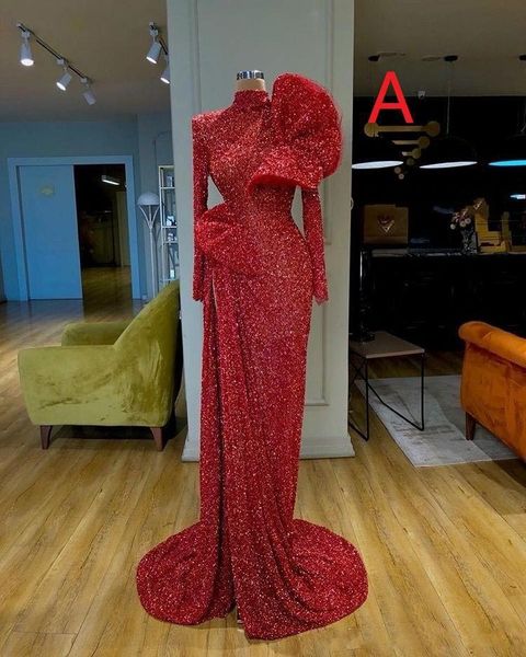 gorgeous long sleeve red mermaid evening dresses 2020 elegant prom dress sequined formal evening gowns robe de soiree abendkleider, Black;red
gorgeous long sleeve red mermaid evening dresses 2020 elegant prom dress sequined formal evening gowns robe de soiree abendkleider, Black;red