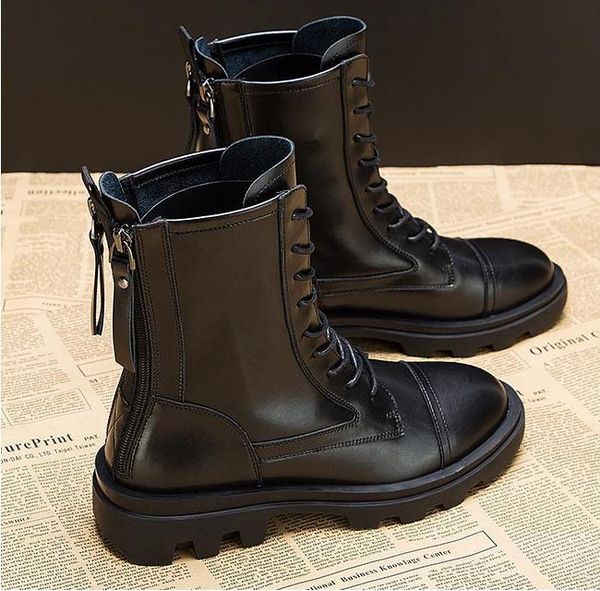 short boots women spring and autumn single boots autumn and winter new style plus velvet all-match thick-soled motorcycle, Black
short boots women spring and autumn single boots autumn and winter new style plus velvet all-match thick-soled motorcycle, Black