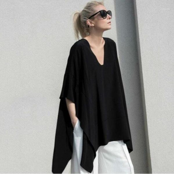 cotton fat mm plus size women's v-neck bat sleeve cloak loose fashion korean style t-shirt bottoming shirt women clothing1, White
cotton fat mm plus size women's v-neck bat sleeve cloak loose fashion korean style t-shirt bottoming shirt women clothing1, White