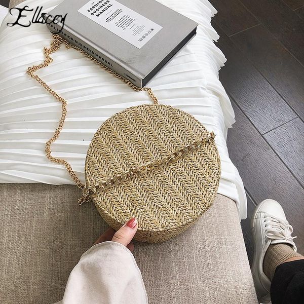 new summer women round straw beach bag hand made woven shoulder bag mini shape chain crossbody for women ladies hand bags
new summer women round straw beach bag hand made woven shoulder bag mini shape chain crossbody for women ladies hand bags