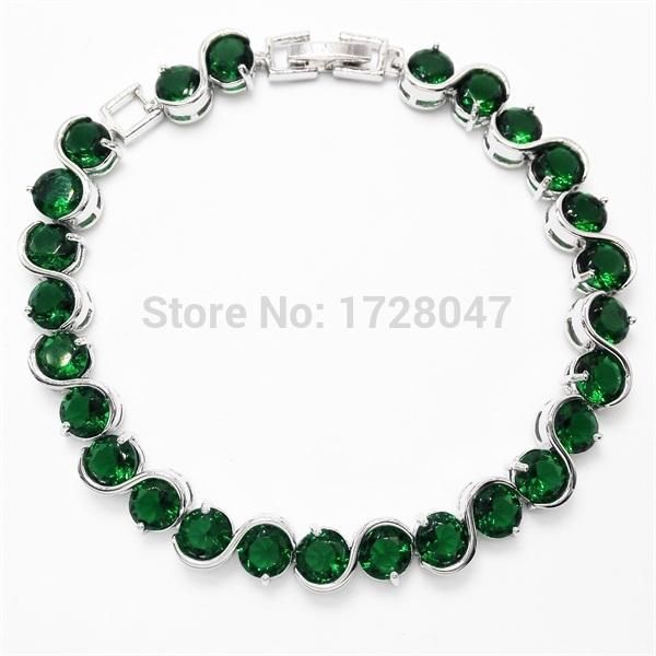 european round cut cubic zircon bracelet & bangle green stone white plated cubic zirconia bride bangle bracelet, Black
european round cut cubic zircon bracelet & bangle green stone white plated cubic zirconia bride bangle bracelet, Black