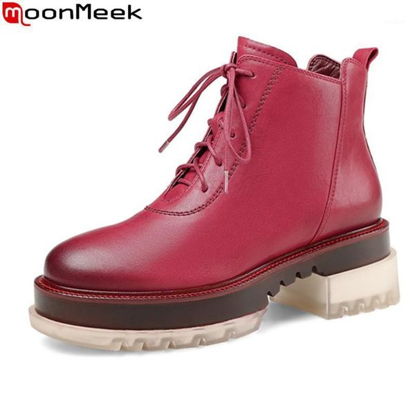 boots moonmeek 2021 fashion women genuine leather square heels round toe winter ankle black red wine1
boots moonmeek 2021 fashion women genuine leather square heels round toe winter ankle black red wine1