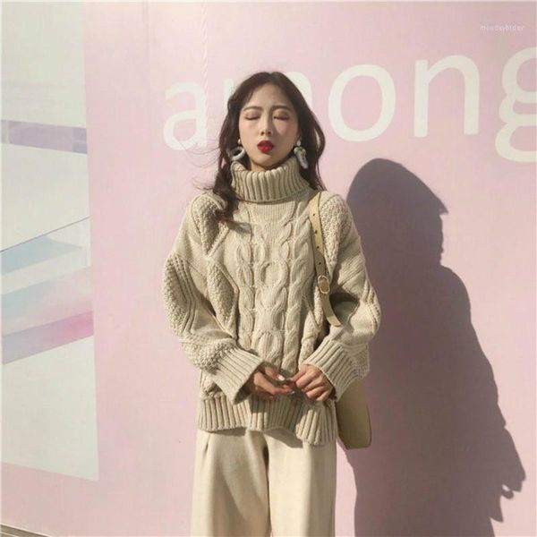 2020 new winter women solid thicken knitted sweaters turtleneck casual pullovers female long sleeve korean warm sweater c311, White;black
2020 new winter women solid thicken knitted sweaters turtleneck casual pullovers female long sleeve korean warm sweater c311, White;black