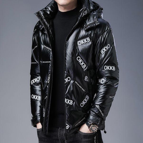 2020 winter new men's hooded short style trendy warm bright white duck down heating jacket duck down jacket down jacket high-end, Black
2020 winter new men's hooded short style trendy warm bright white duck down heating jacket duck down jacket down jacket high-end, Black