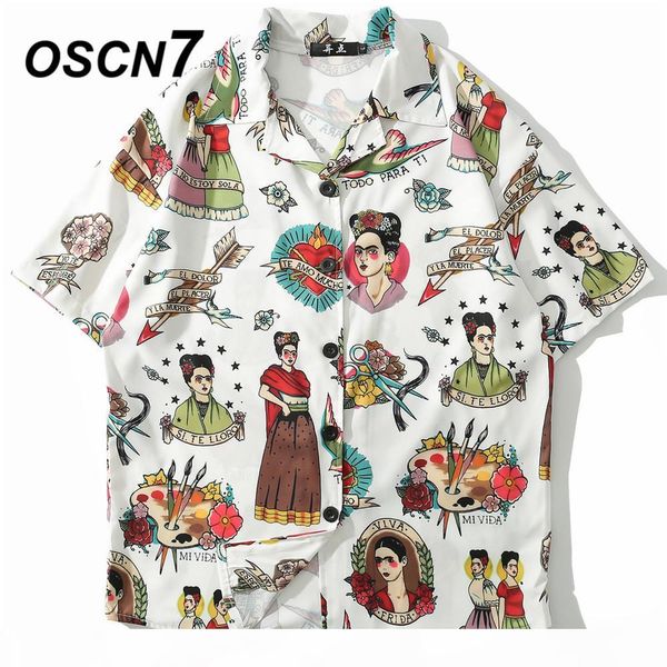 oscn7 2019 casual print short sleeve shirt men streetwear summer hawaii beach women fashion loose short sleeve shirts mens 1005 y19070501, White;black
oscn7 2019 casual print short sleeve shirt men streetwear summer hawaii beach women fashion loose short sleeve shirts mens 1005 y19070501, White;black