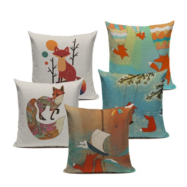 fishion cotton lovely fox pattern car home decorative throw pillows 45cmx45cm rectangle recliner printed cushion cover
fishion cotton lovely fox pattern car home decorative throw pillows 45cmx45cm rectangle recliner printed cushion cover