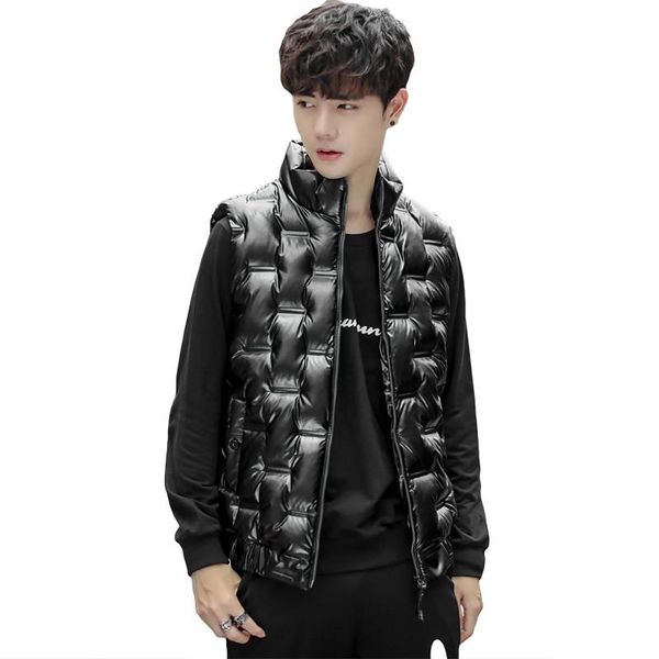 men's vests large size winter waterproof vest coat mens jackets sleeveless warm down homme casual thicken waistcoat, Black;white
men's vests large size winter waterproof vest coat mens jackets sleeveless warm down homme casual thicken waistcoat, Black;white