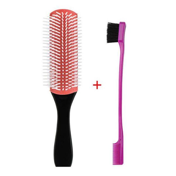 detangle hair brush 2pc anti-static 9 rows hair brush + double sided hair comb salon hairdressing straight curly h bbyrnc, Silver
detangle hair brush 2pc anti-static 9 rows hair brush + double sided hair comb salon hairdressing straight curly h bbyrnc, Silver