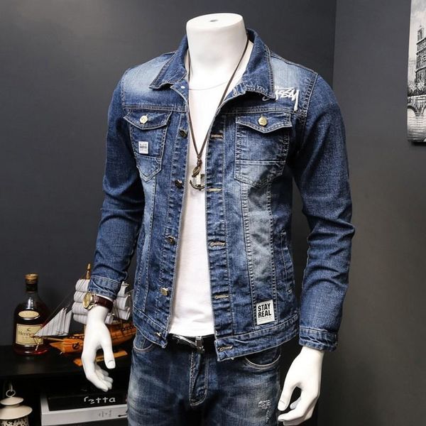korean slim fit jeans jacket for men washed denim fashion motor biker long sleeve outwear coat plus size s-4xl jaqueta hombre, Black;brown
korean slim fit jeans jacket for men washed denim fashion motor biker long sleeve outwear coat plus size s-4xl jaqueta hombre, Black;brown