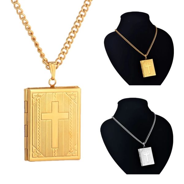 christian gift women p frame link chain gold silver color cross bible book pendant necklace
christian gift women p frame link chain gold silver color cross bible book pendant necklace