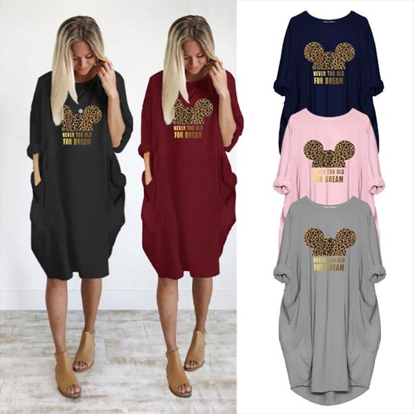 2020 spring dress women cartoon black pocket loose leopard print dresses vintage maxi party casual dresses woman plus size dress, Gray
2020 spring dress women cartoon black pocket loose leopard print dresses vintage maxi party casual dresses woman plus size dress, Gray
