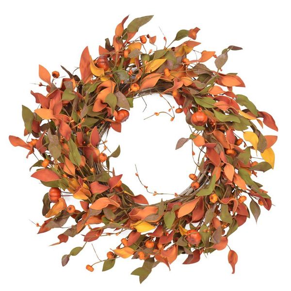 new fashion fall harvest wreath, artificial autumn pumpkin berry wreath for front door decoration wholesale
new fashion fall harvest wreath, artificial autumn pumpkin berry wreath for front door decoration wholesale