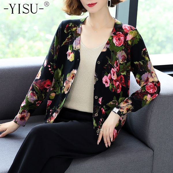 yisu autumn casual knit cardigan women long sleeve v-neck knit soft sweater fashion flower print sweater cardigan women 201202, White;black
yisu autumn casual knit cardigan women long sleeve v-neck knit soft sweater fashion flower print sweater cardigan women 201202, White;black