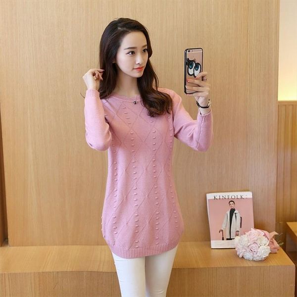 2019 autumn new korean women loose knit sweater female long shirt thin o neck stitching pullover winter bottom for womens, White;black
2019 autumn new korean women loose knit sweater female long shirt thin o neck stitching pullover winter bottom for womens, White;black
