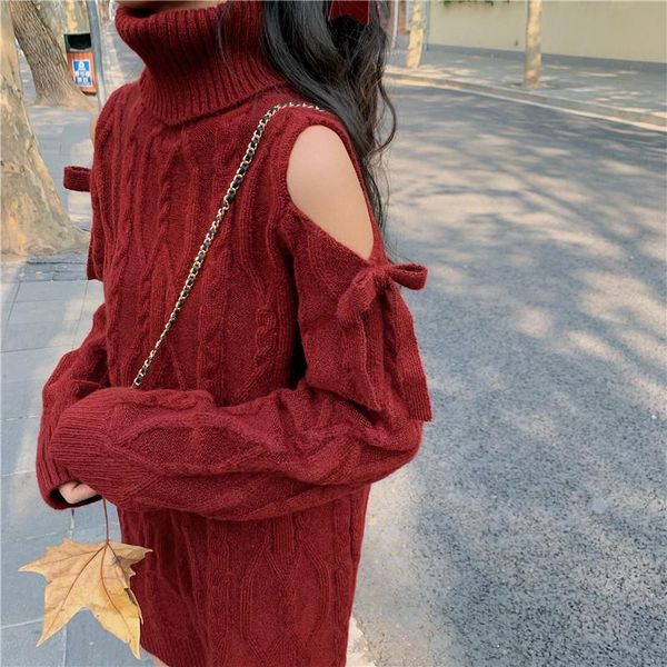 elegant vintage jumper pink off shoulder fashion cashmere pullover winter womens turtleneck knitted sweater 2021 autumn korean, White;black
elegant vintage jumper pink off shoulder fashion cashmere pullover winter womens turtleneck knitted sweater 2021 autumn korean, White;black