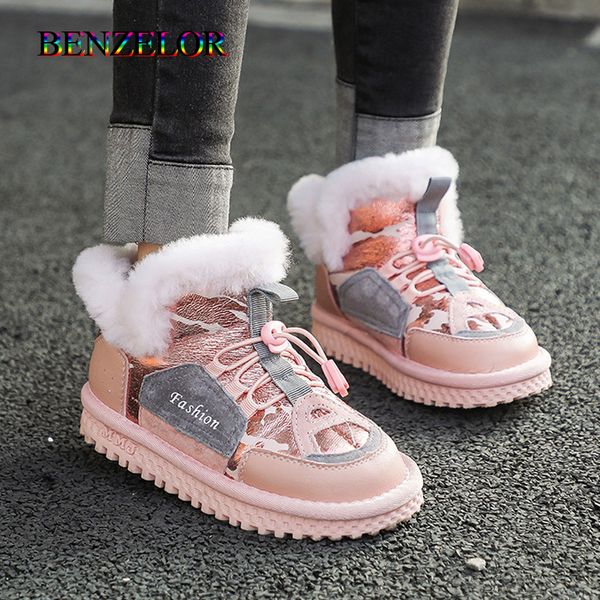 benzelor 2020 fashion leather winter snow shoes for girls sneakers kids boys with fur plush warm children's girl shoe female, Black;red
benzelor 2020 fashion leather winter snow shoes for girls sneakers kids boys with fur plush warm children's girl shoe female, Black;red