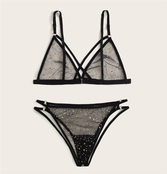 women's underwear two piece set bikini style strap bra dot mesh perspective pantie for female, Red;black
women's underwear two piece set bikini style strap bra dot mesh perspective pantie for female, Red;black