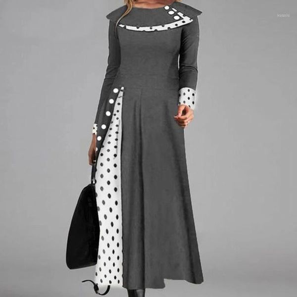 vintage maxi dresses double-layer polka dot print long dress women autumn buttoned patchwork party dress winter long sleeve1, Black;gray
vintage maxi dresses double-layer polka dot print long dress women autumn buttoned patchwork party dress winter long sleeve1, Black;gray