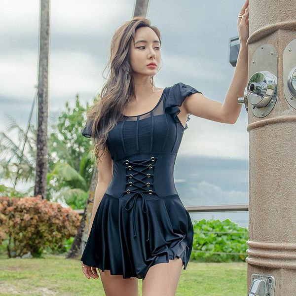 sanqi female one-piece skirt-style belly slimming small chest gathered large size spring swimsuit female swimwear
sanqi female one-piece skirt-style belly slimming small chest gathered large size spring swimsuit female swimwear