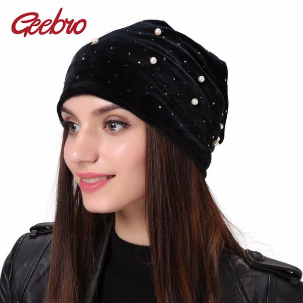 geebro brand women's beanie pearl rhinestones hat women shine diamond kintted polyester beanie balaclava skull beanies cap gc308, Blue;gray
geebro brand women's beanie pearl rhinestones hat women shine diamond kintted polyester beanie balaclava skull beanies cap gc308, Blue;gray