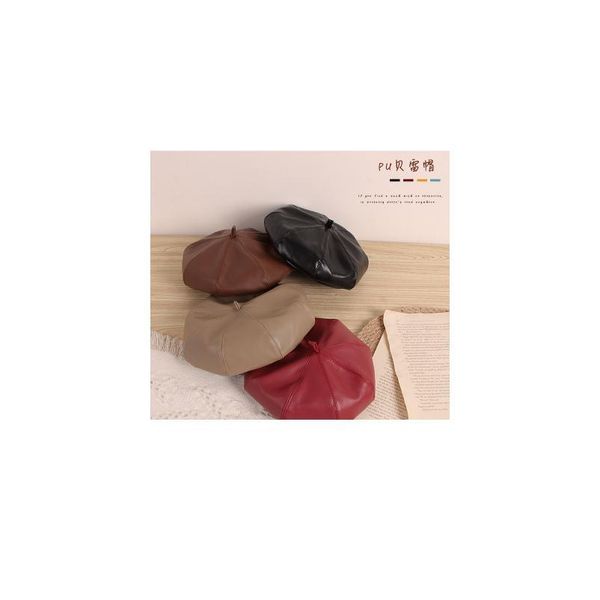 autumn and winter british pu leather beret trendy korean style bud all-match octagonal hat children's pai qylbbn, Yellow
autumn and winter british pu leather beret trendy korean style bud all-match octagonal hat children's pai qylbbn, Yellow