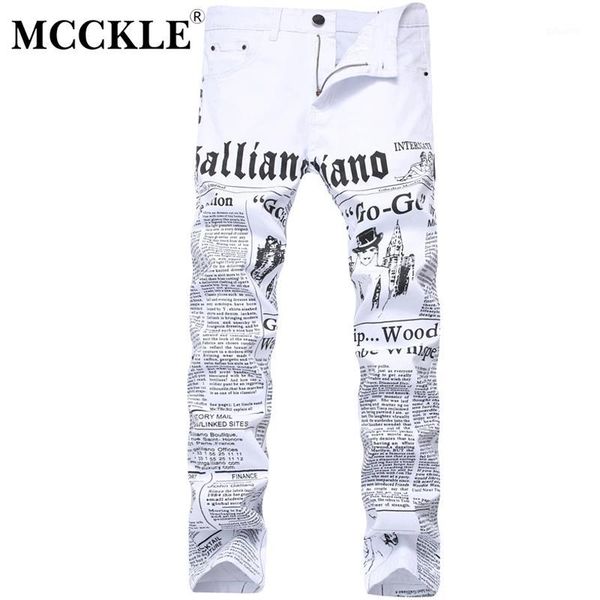 mcckle 2020 autumn men denim trousers white printing newspaper casual pants mens painted skinny jeans for man size 28-421, Blue
mcckle 2020 autumn men denim trousers white printing newspaper casual pants mens painted skinny jeans for man size 28-421, Blue