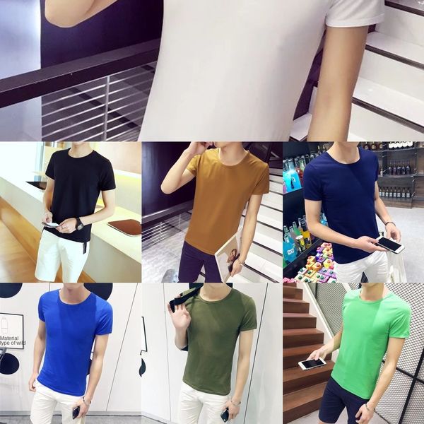 men's short sleeve for youth korean version slim t-shirt half sleeve summer dress for s' clothes men's wear student outfit t, Blue
men's short sleeve for youth korean version slim t-shirt half sleeve summer dress for s' clothes men's wear student outfit t, Blue