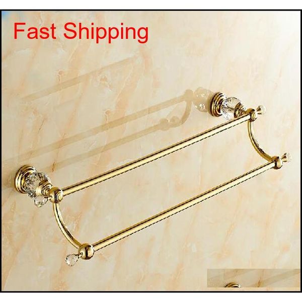 wholdsale and retail golden brass bathroom towel rack holder dual towel bars w/ crystal hangers so qylwcw dh_seller2010
wholdsale and retail golden brass bathroom towel rack holder dual towel bars w/ crystal hangers so qylwcw dh_seller2010