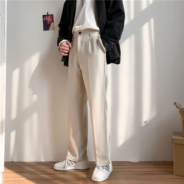 new male 2021 trousers spring pendulous straight leg suit pants young men's clothes ryui, Black
new male 2021 trousers spring pendulous straight leg suit pants young men's clothes ryui, Black