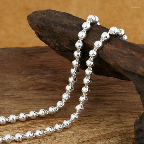 fnj 4mm beads chain necklaces 925 silver 45cm to 80cm fashion original s925 thai silver men necklace jewelry1
fnj 4mm beads chain necklaces 925 silver 45cm to 80cm fashion original s925 thai silver men necklace jewelry1