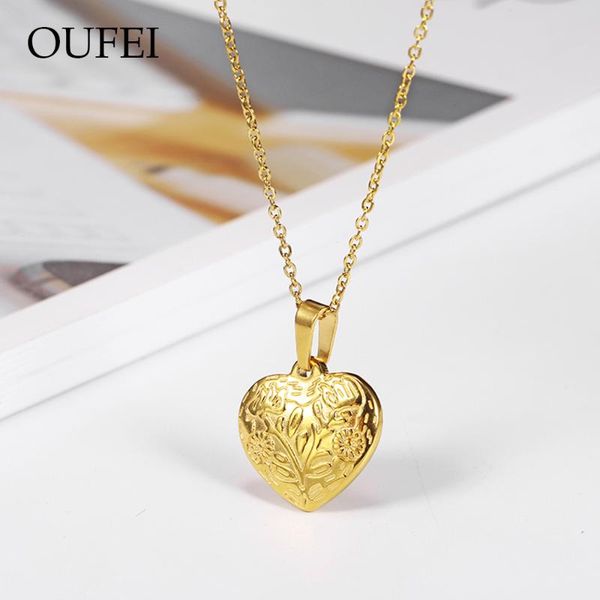 chains oufei stainless steel necklace rose gold for woman heart bohemian style jewelrywoman accessories 2021 wholesale, Silver
chains oufei stainless steel necklace rose gold for woman heart bohemian style jewelrywoman accessories 2021 wholesale, Silver