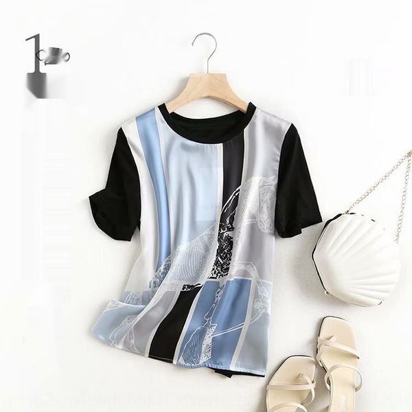women's korean style women's 2020 shirt summer new round neck pony printed contrast color short sleeve shirt for women f4168 6qdnp, White
women's korean style women's 2020 shirt summer new round neck pony printed contrast color short sleeve shirt for women f4168 6qdnp, White