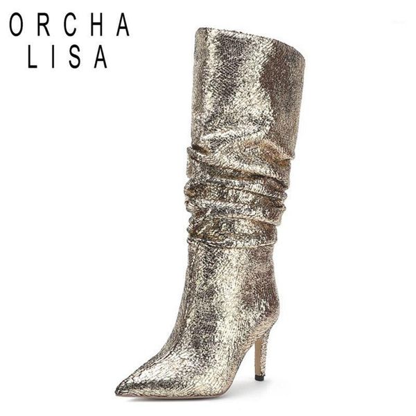 boots orchalisa plus size 33-45 womens pleated 8cmthin heels knee stilettos autumn winter ladies bling party shoes1, Black
boots orchalisa plus size 33-45 womens pleated 8cmthin heels knee stilettos autumn winter ladies bling party shoes1, Black