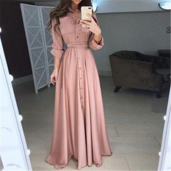 women single-breasted button long sleeve turn-down collar dance party maxi dress, White;black
women single-breasted button long sleeve turn-down collar dance party maxi dress, White;black