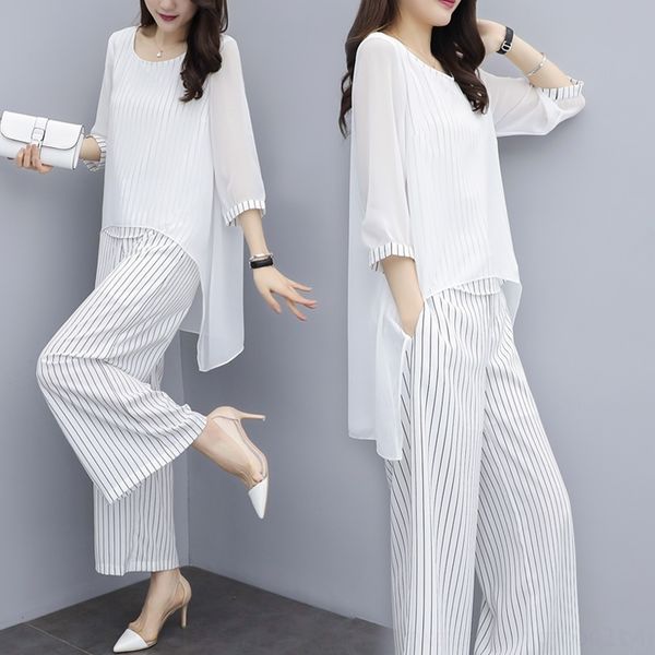 lacmg 2020 new spring clothes suit elegant pants suittwo-piece size chiffon goddess style suit wide-leg suitwide leg pants large fashionable, Gray
lacmg 2020 new spring clothes suit elegant pants suittwo-piece size chiffon goddess style suit wide-leg suitwide leg pants large fashionable, Gray