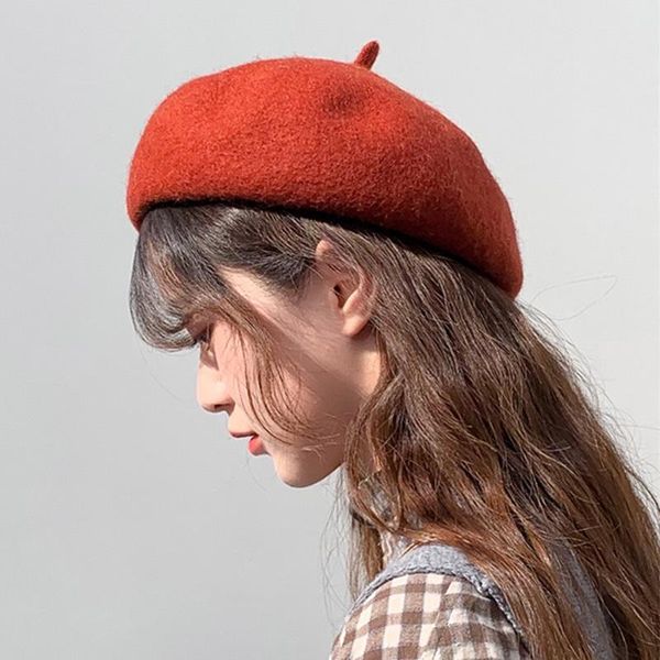 women's berets cap elegant winter red black beret hat solid color wool felt kawaii lolita beret t102, Blue;gray
women's berets cap elegant winter red black beret hat solid color wool felt kawaii lolita beret t102, Blue;gray