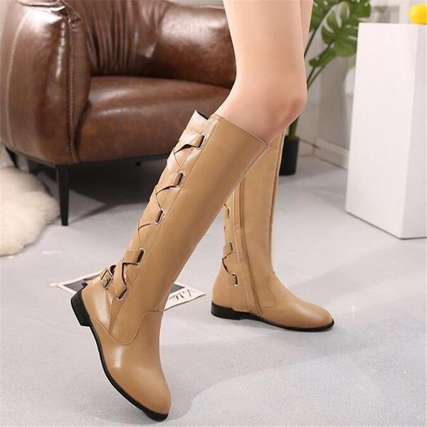 2020 autumn winter new women's boots low heel high tube knee-high large size female knight boots fashion casual women's shoes, Black
2020 autumn winter new women's boots low heel high tube knee-high large size female knight boots fashion casual women's shoes, Black