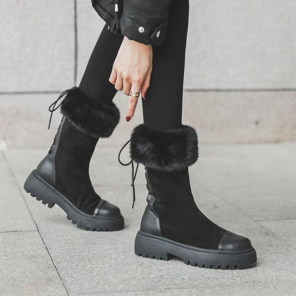 2020 women fashion boots winter black warm plush snow boots ladies cotton booties comfortable mid-calf botas mujer invierno
2020 women fashion boots winter black warm plush snow boots ladies cotton booties comfortable mid-calf botas mujer invierno