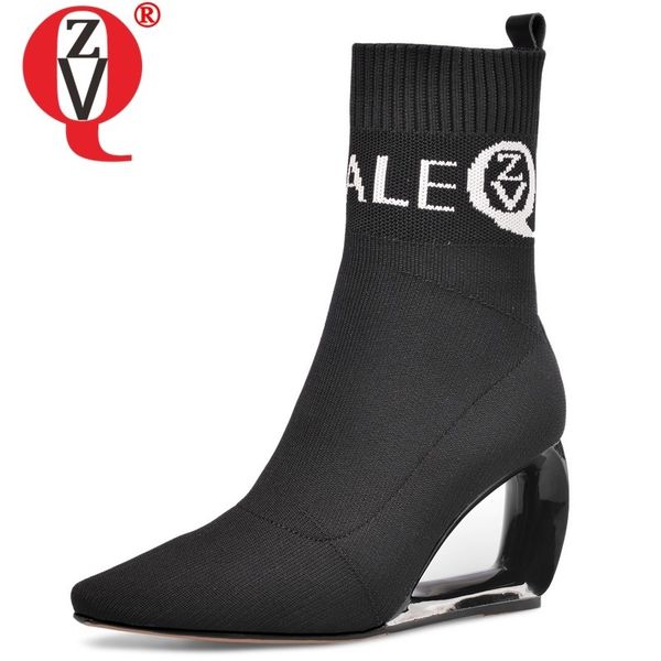 zvq brand woman booties knitting wool stretch boots autumn winter cute pink fashion black hollow high heels women's shoes 43cn t200425
zvq brand woman booties knitting wool stretch boots autumn winter cute pink fashion black hollow high heels women's shoes 43cn t200425