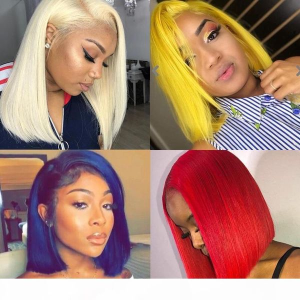 13x6 deep part transparent lace blonde lace front human hair wigs straight remy hair 613 yellow red blue colored human bob, Black;brown
13x6 deep part transparent lace blonde lace front human hair wigs straight remy hair 613 yellow red blue colored human bob, Black;brown